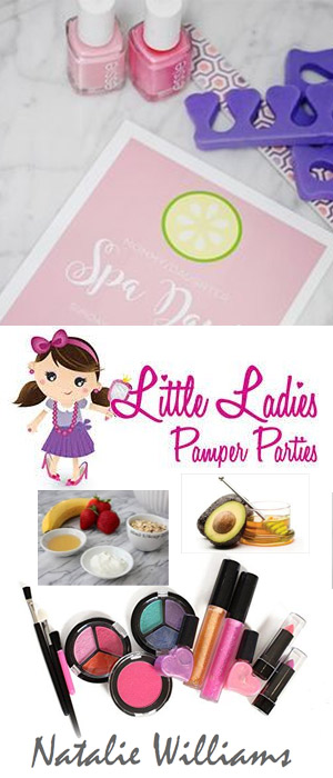 Professional Children's Pamper Parties, Juan Les Pins by qualified independent beautician Natalie Williams. Beauty sessions in the comfort of your own home